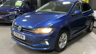 Blue Volkswagen Polo