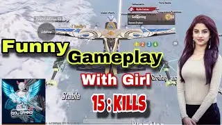 Funny gameplay with girl | funny gameplay pubg | Goli gaming today video | Goli gaming