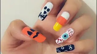 5 Halloween Nail Designs | Basic Nail Art Tutorial