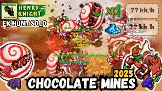 TIBIA - KNIGHT LEVEL 251 HUNT SOLO CHOCOLATE MINES (CANDIA) - EK HUNT SOLO #212
