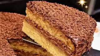 Vanilla Sponge Chocolate Truffle Cake | Super Soft Bakery Style Cake