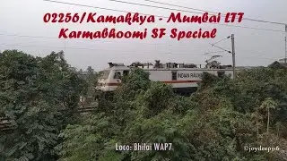 02256 KYQ-LTT Karmabhoomi Special | Bhilai WAP7 | ACC link