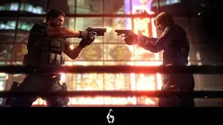 LEON SE ENCUENTRA CON CHRIS REDFIELD. RESIDENT EVIL 6