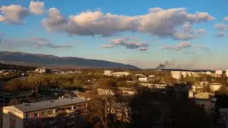 Day to Night - City and Sky Sunset 4K Time Lapse - Skopje, Macedonia