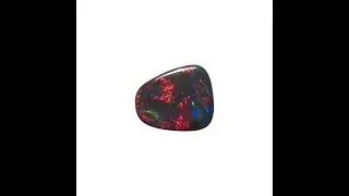 Black Opal Stone Unset 1.1 Carat Red N1 | FlashOpal