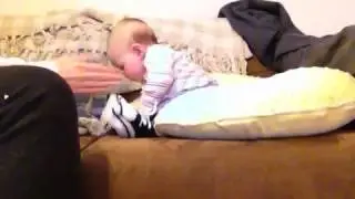 Olive's first unaided sit-up... Yay!
