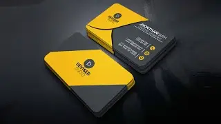 Mockup and Business Card Create | Unique Business card design in illustrator & Photoshop