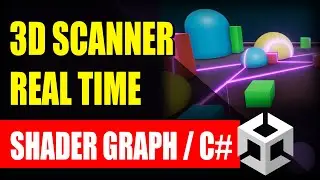 3D Scanner effect Tutorial - Unity Shader Graph (English Captions)