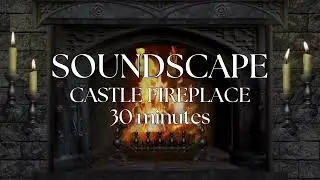 30-min Castle Fireplace Soundscape for relaxation, meditation, writing, or studying