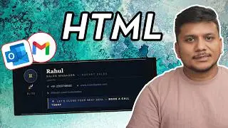 Create A Custom HTML Email Signature for FREE in 5 Min