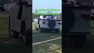 In the Ring with the Trabant K&uuml;belwagen Historical animal show 2023 Karensminde #601a