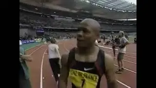 2001 Paris 100m -0.4w  9.96 Maurice Greene  6.7.01