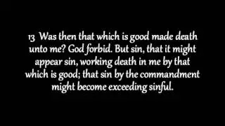 Romans Chapter 7 KJV AV Read Along