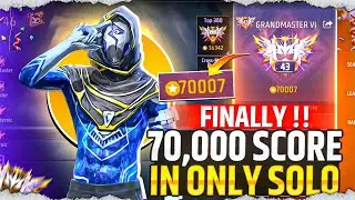 Finally 70000 Score In Only Solo 🔥| Solo Rank Push Tips And Tricks