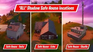 All different Safe Houses locations - Find Shadow Safe Houses | Chapter 2 Season 2 Challenge