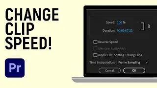 How to Change Speed of Video Clip in Adobe Premiere Pro