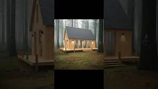 Process Plan's Building a House in The forest #woodworking #woodenhouse #wooddesigner #shortvideo.