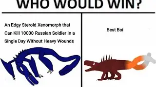 Giant Xenomorph on Full Steroid vs A Dog/Fox Hybrid
