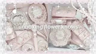⊹₊˚‧₊୨ᰔ୧₊‧˚₊⊹ unboxing flower knows! pinterest inspired, trying on makeup! @flowerknows  