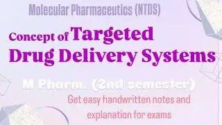 Targeted Drug Delivery Systems | Concept | NTDS M Pharm. 2 sem #molecularpharmaceutics #ntds #notes