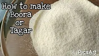 हलवाई जैसा भूरा घर पर बनाए | how to make tagar or boora | boora for ladu and peda | चीनी का बूरा