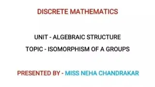 Isomorphism of a groups of algebraic structure