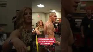 Кайла Харрисон надевает желтый пояс на Алекса Перейру 🔥 #UFC303