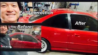 Honda civic ek h2b paint correction after worst paint job ever