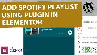 How to Add Spotify Playlist in Elementor WordPress
