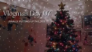 finally putting up the tree ☃️ vlogmas 2024