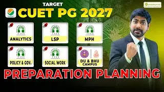 CUET PG TISS 2027 | One Year Complete Preparation Roadmap | Do's & Don'ts | Time Management
