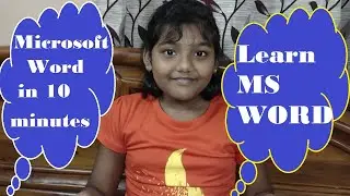 *Microsoft Word* Tutorial* / Microsoft Word in Just 10 minutes 2022 / kids learning video / *MSWord*