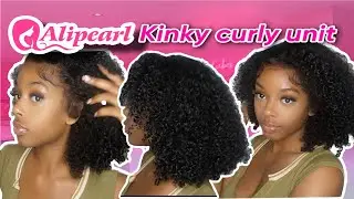 IS THIS MY NATURAL HAIR?😍| Kinky Curly Wig for BEGINNERS| Alipearl Hair