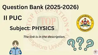 2-й PUC | ФИЗИКА | Банк вопросов (2025-2026) Все важные вопросы