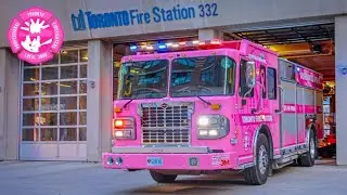 ⁴ᴷ *PINK FIRE TRUCK* Toronto Fire Services, Pumper - 10/25/2025