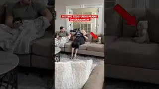 Moving Teddy Bear Prank On Grandmom 😂