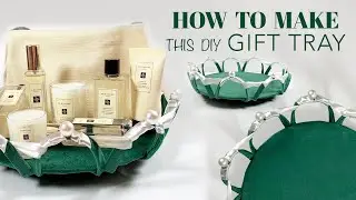 Green Velvet Pearl Tray For Gift | Wedding | Engagement | Decorative DIY