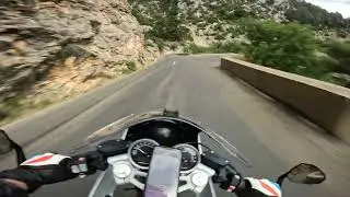 POV BMW Rnine T Racer - Verdon canyon - GoPro - 4K - only sound