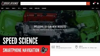 Speed Science - New Website Smartphone Navigation