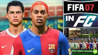 FIFA 07 В FC! СОСТАВЫ И ФОРМЫ 06/07, 500 НОВЫХ ЛИЦ, МЕНЮ, ТАБЛО, ЛОГОТИПЫ, МЯЧ И Т.Д.! [RETROWZRD]
