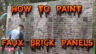How to Paint Faux Wall Panels