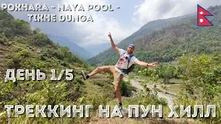 #8 | Треккинг на Пун Хилл, день 1 | Pokhara - Naya Pool - Tikhe Dunga | Poon Hill Trekking