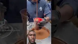Came all they way to London to try this chocolate covered strawberrys at the Borough Market