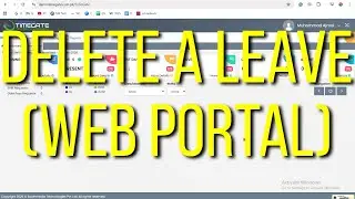 2- How to Delete a Posted Leave on Web Portal | (Desktop View) | Fully Explained