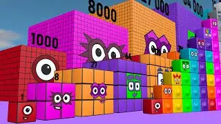 Numberblocks Epic New Cube Step Squad 1 512,000 27,000,000 MILLION BIGGEST Count Numberblocks