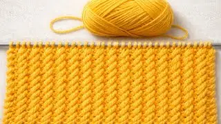 You Can Knit This Beauty with Just Two Rows 😍 | Easy Knitting Pattern