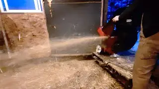 Making Chopped Straw Bedding with a 3.5HP Chipper / Shredder  |  Week 2 - 2021