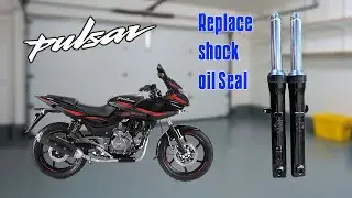 How to change pulsar 220 shock oil seal || studiogear || BAJAJ PULSAR