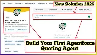Build Your First Agentforce Quoting Agent | Quick Start: Build an Agent to Create Quotes Fast