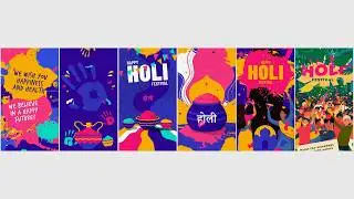 Vibrant Holi Festival Instagram Stories &ndash; After Effects Template